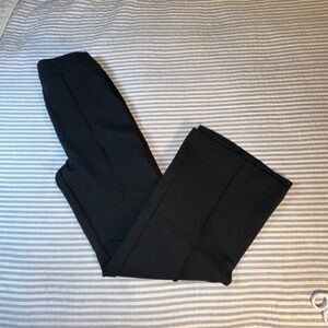Spanx The Perfect Pant Hi-Rise Flare Black Petite Large 20252Q Front Seam Ponte